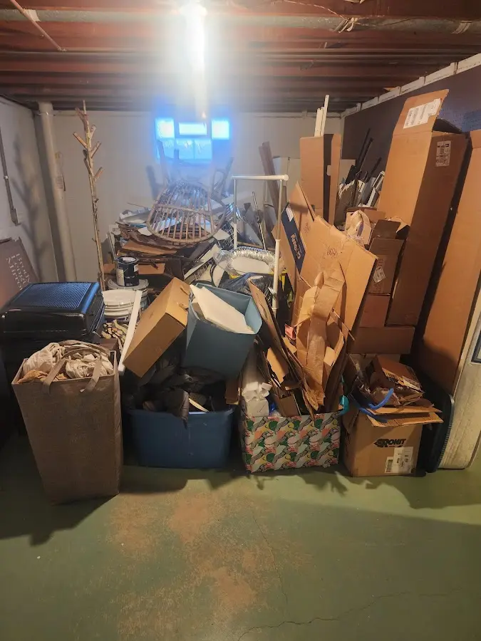 Roll-off dumpster container at job site for Yard Waste Dumpster Rental in Whitesboro